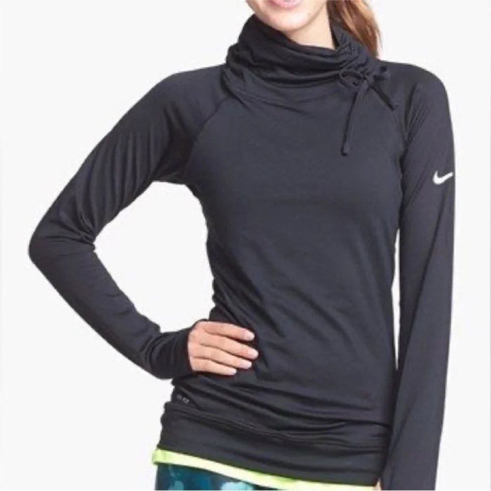 Nike Women's Black Cowl Neck Sweater